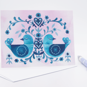 Sleepy Bird Greeting Cards