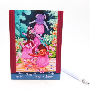 Dance of Flowers Congratulations Greeting Cards