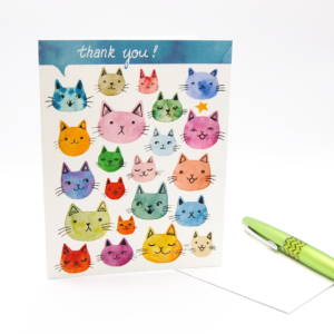 Rainbow Cats Thank You Cards