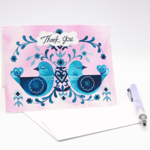 Sleepy Birds Thank You Card Set