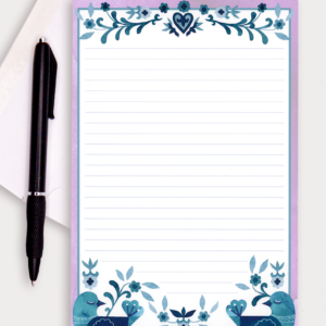 Sleepy Birds Writing Pad