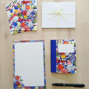 Glass Flowers Note Writer's Set